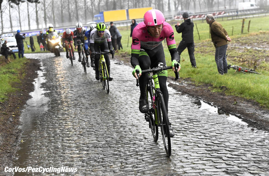 Waregem - Belgium - wielrennen - cycling - cyclisme - radsport - Sep VANMARCKE (Belgium / Team EF Education First - Drapac P/B Cannondale) during the Flanders Classics UCI World Tour 73rd Dwars door Vlaanderen cycling race with start in Roeselare and finish in Waregem March 28, 2018 in Waregem, Belgium, 28/03/2018 - photo PdV/PN/Cor Vos © 2018